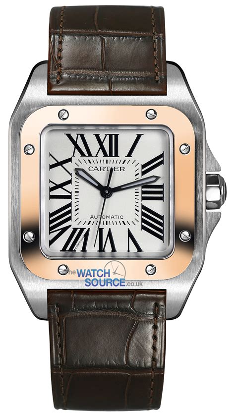 cartier santos 100 medium price|cartier santos price guide.